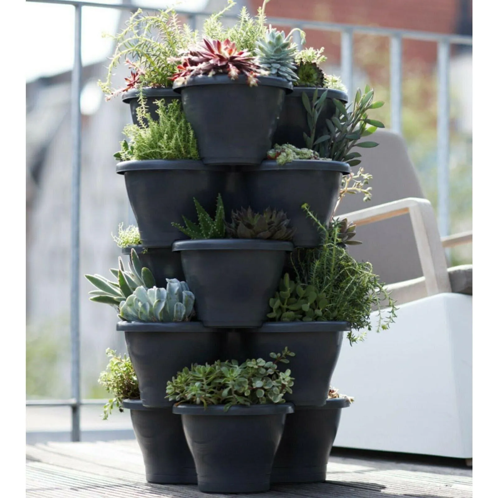 Stackable Vertical Garden Flower Pot Strawberry Planter