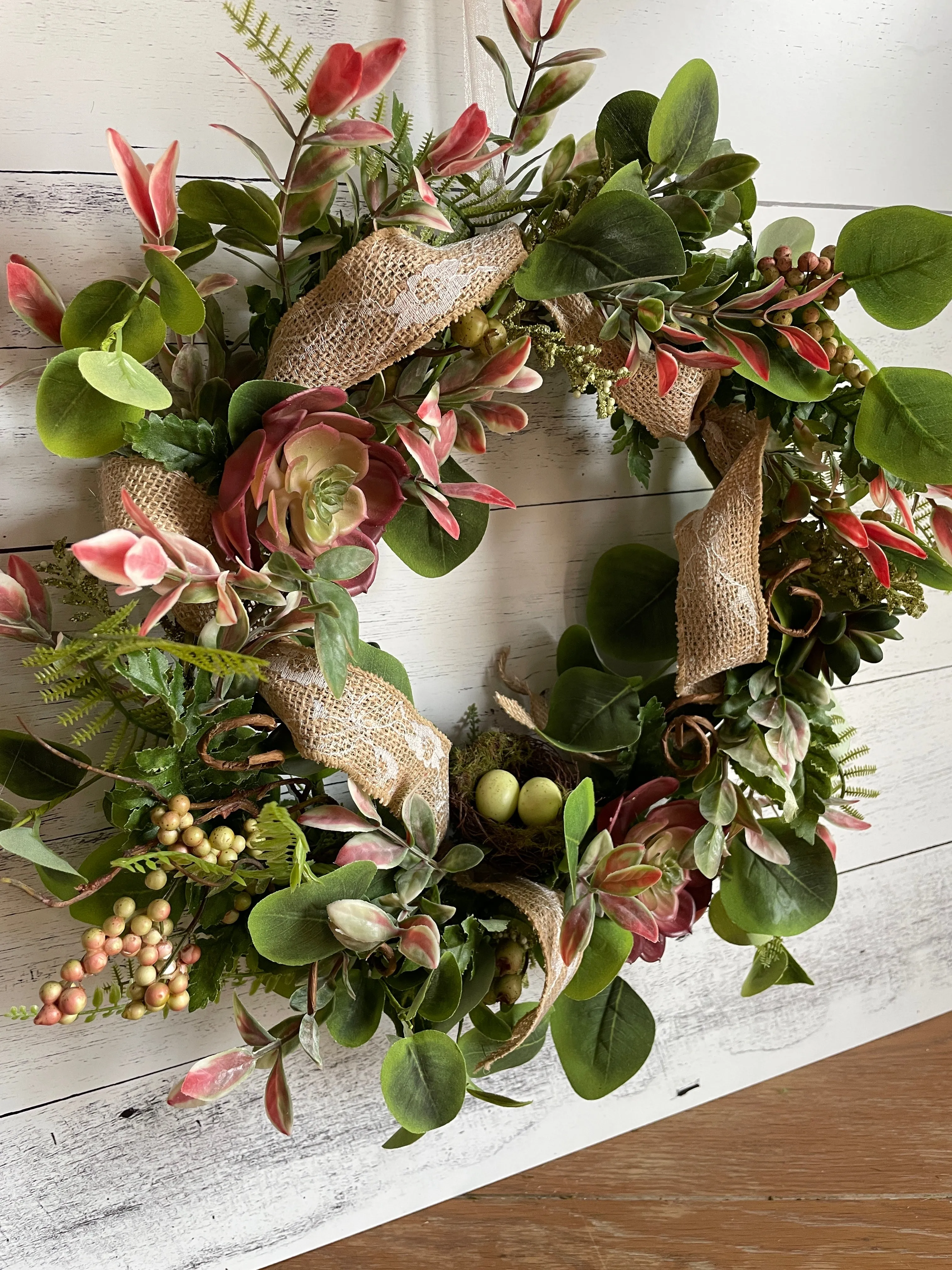 Succulent wreath