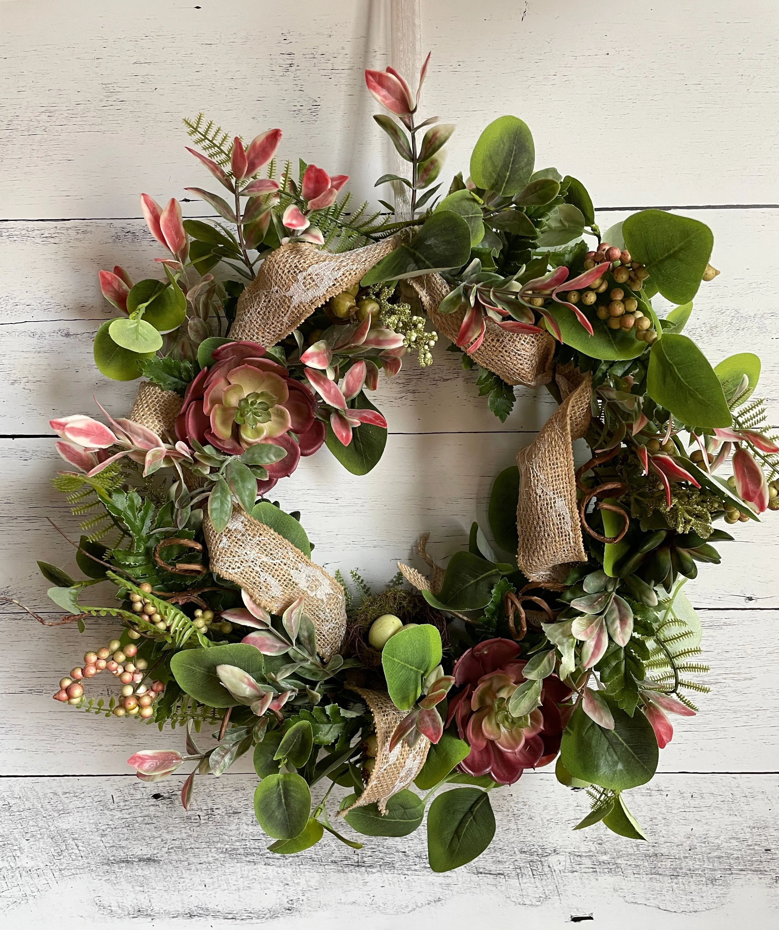 Succulent wreath