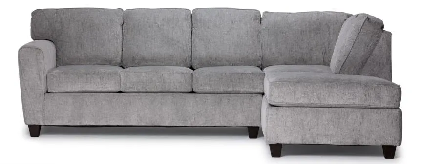 Suni 2-Piece Sectional with Right-Facing Chaise - Grey