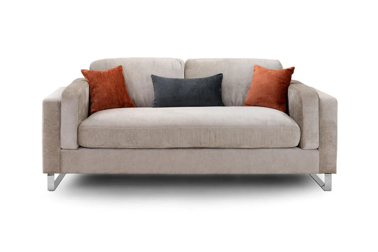 Surrey Sofa - Beige 3 Seater - 212 CM