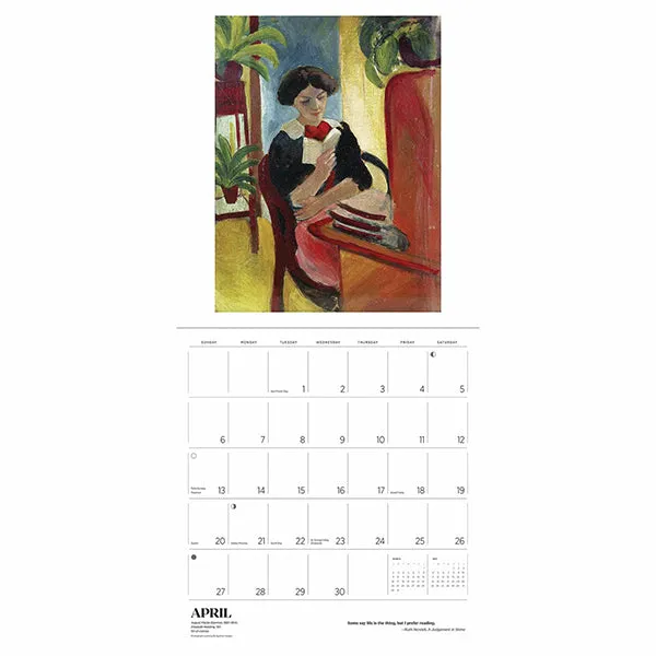 The Reading Woman 2025 Wall Calendar