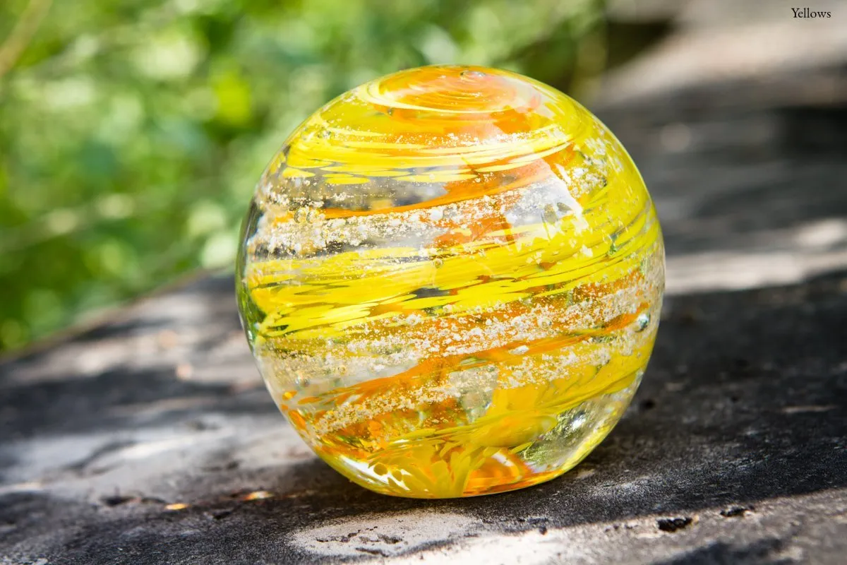 Tranquil Swirl Paperweight with Cremation Ash