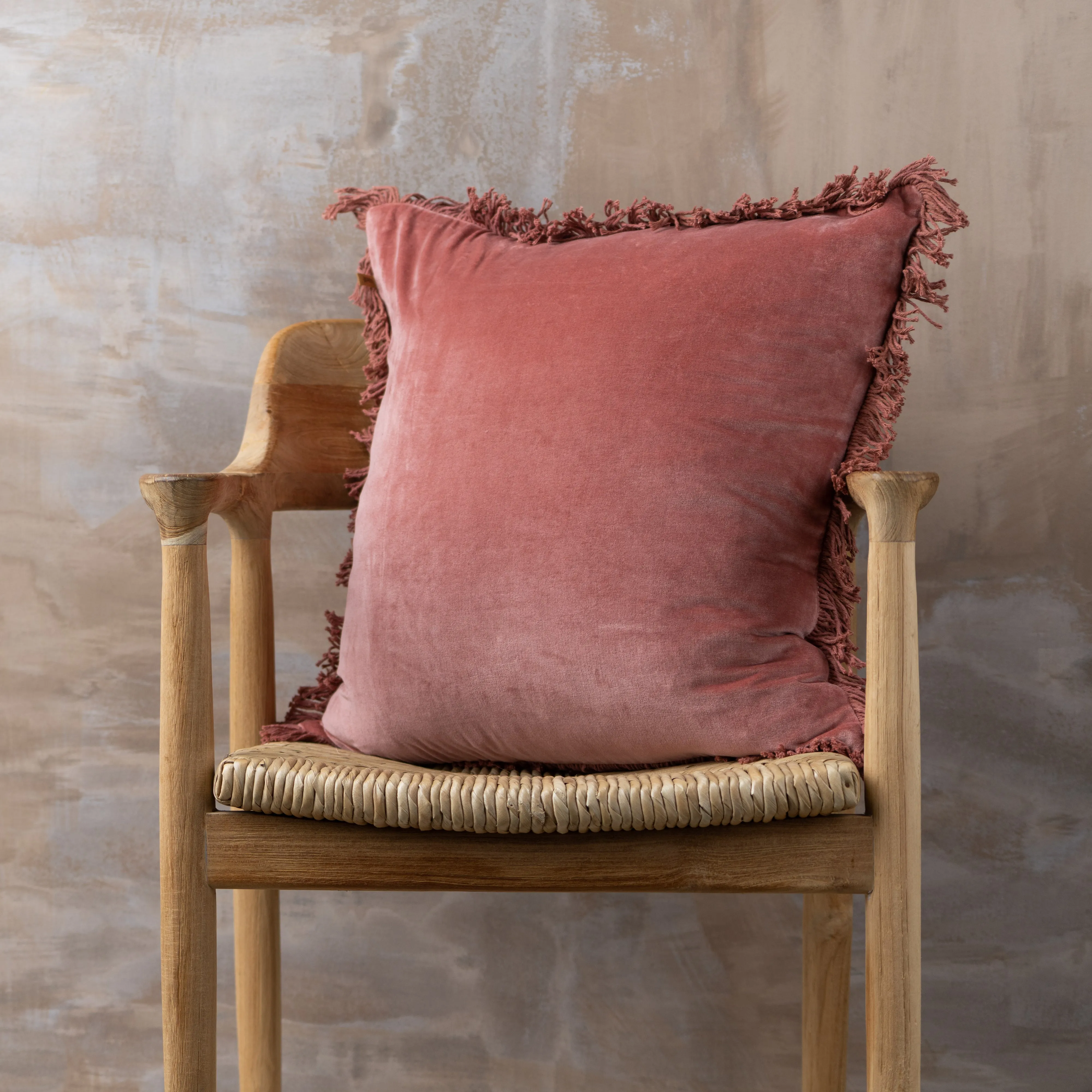 Velvet Cushion | Guava