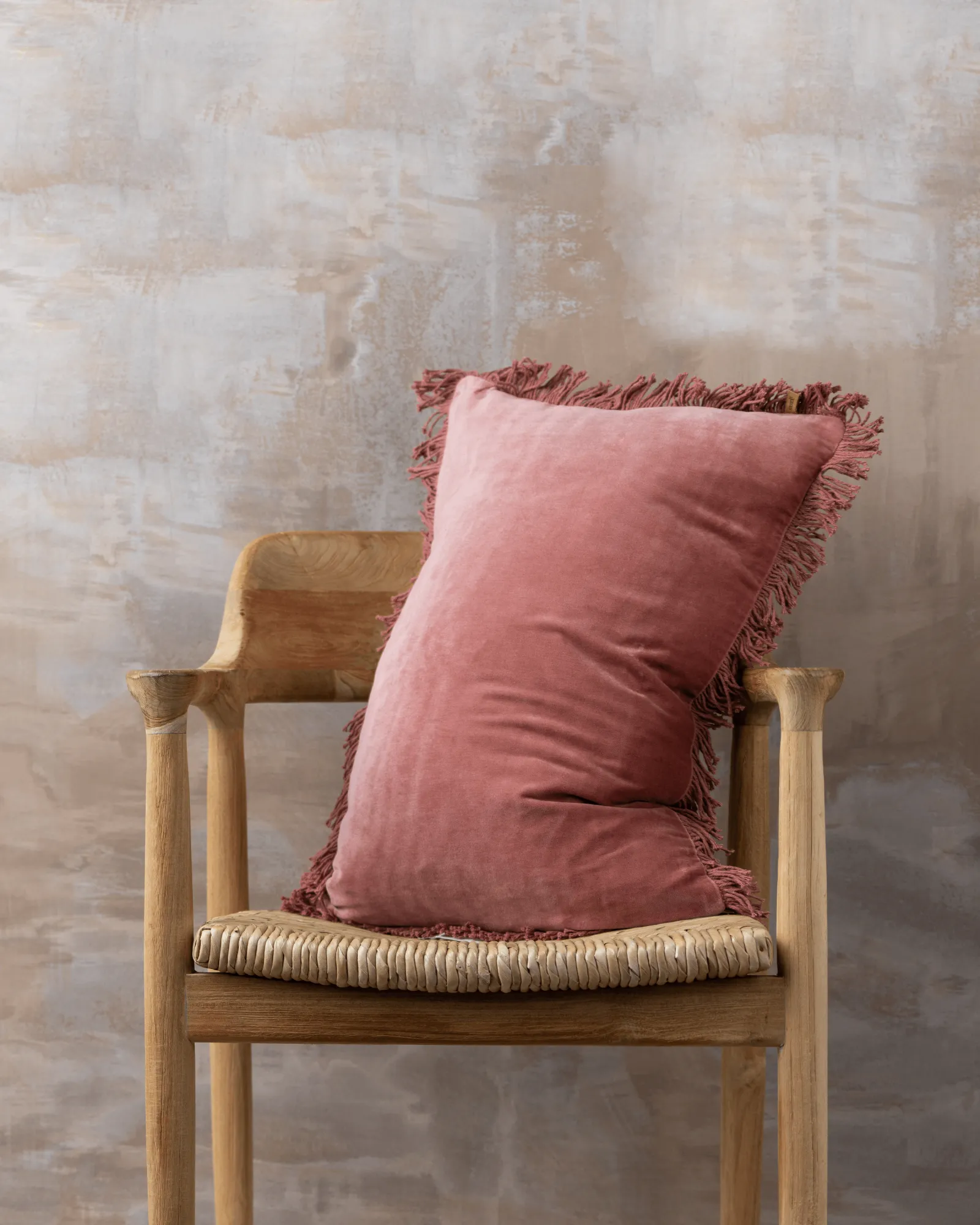 Velvet Cushion | Guava