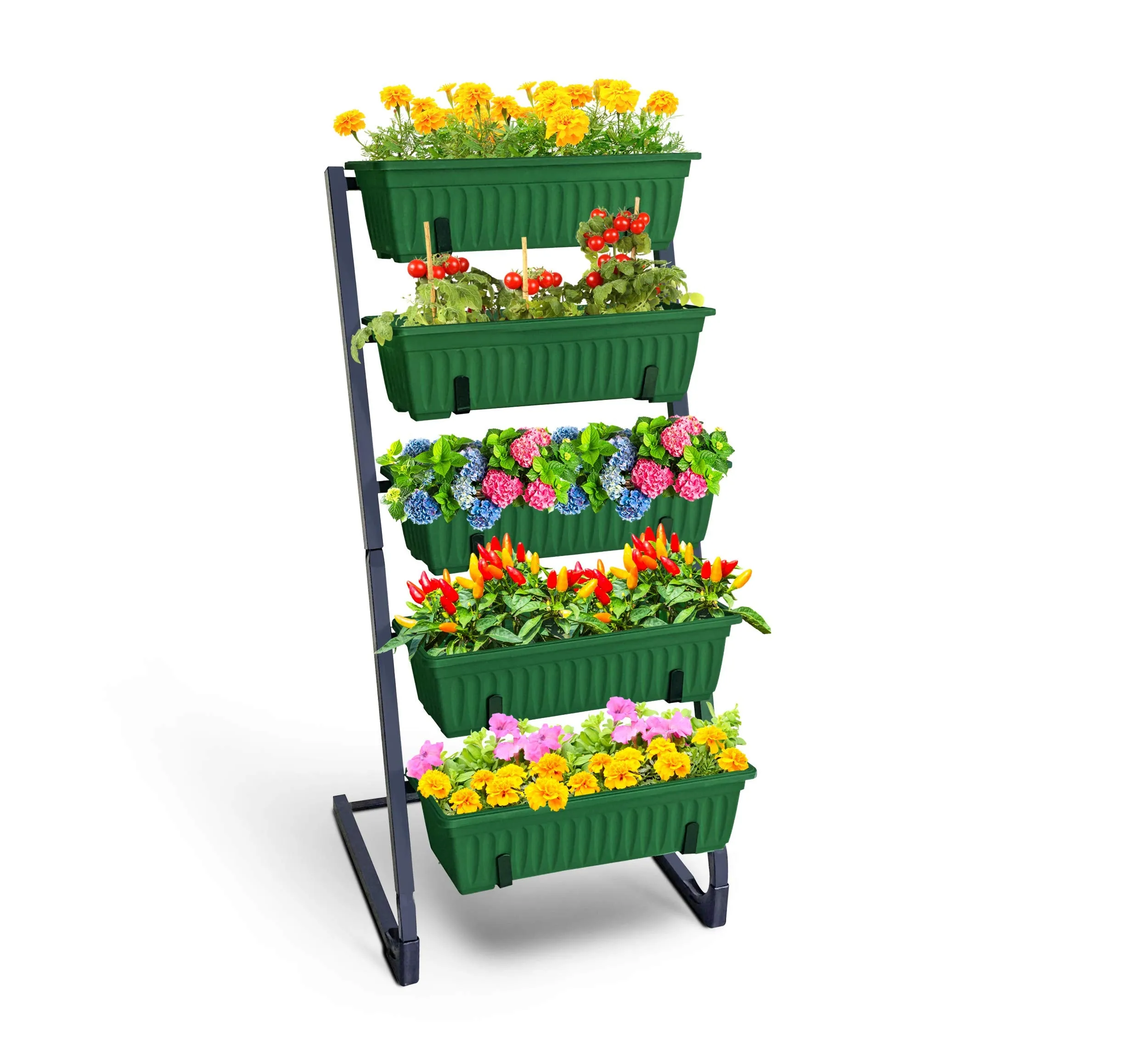 Vertical Garden Planter Vertical Raised Garden Bed 5 Tiered Planters For Outdoor Plants