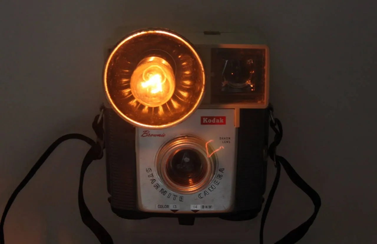 Vintage Camera Nightlight, Kodak Brownie Starmite, Photography Fan Gift, eco-friendly lamp