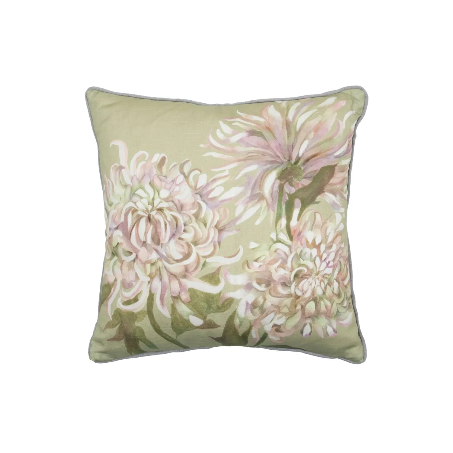 Voyage Maison Belladonna Printed Wool Cushion Moss