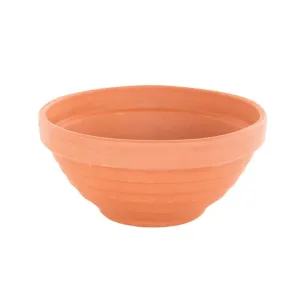 Woodlodge 38cm Terracotta Ribbled Bowl