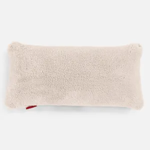 XL Rectangular Support Cushion Cover 40 x 70cm - Teddy Faux Fur Cream