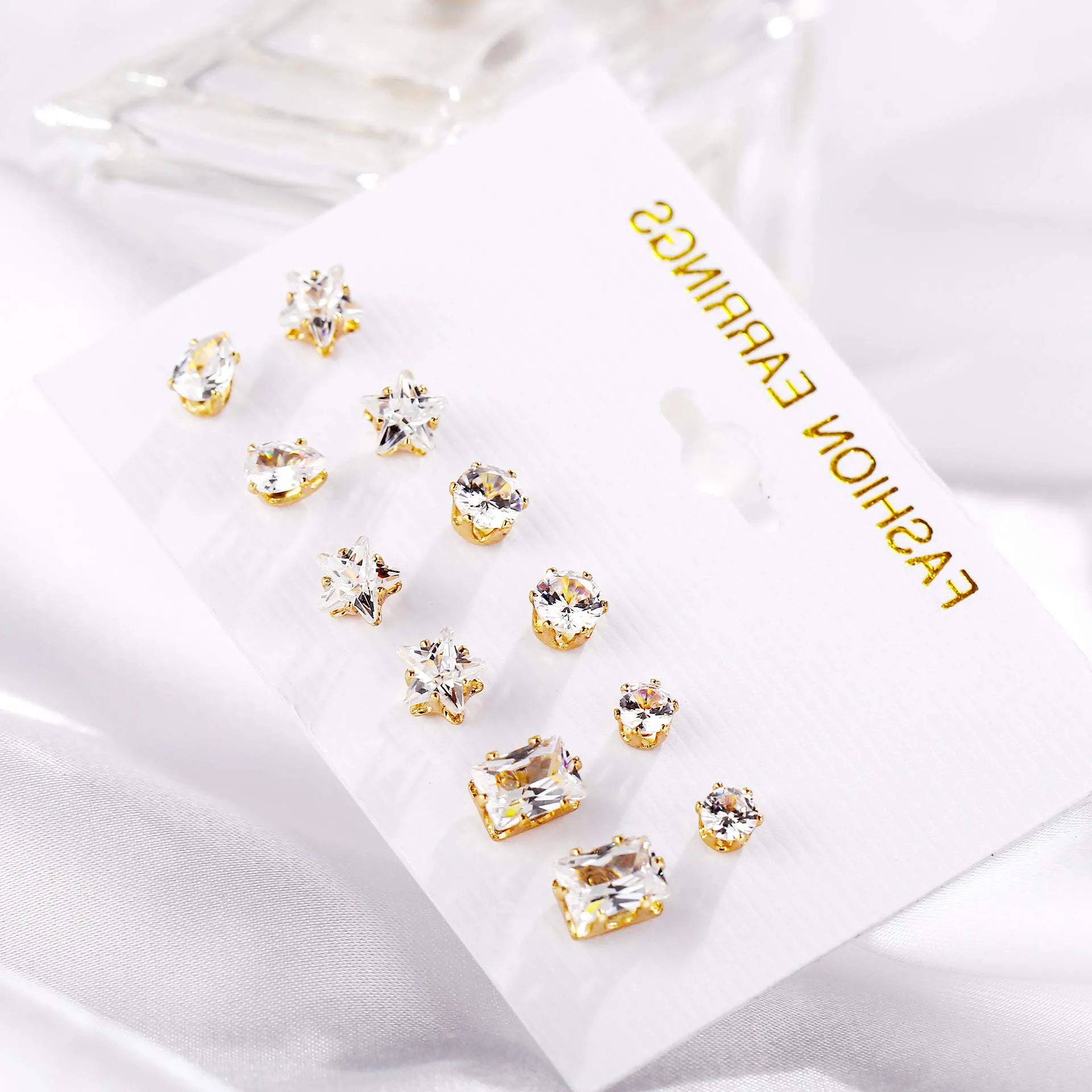 Yellow Chimes 6 and 9 Pairs Assorted Multiple Stud Earrings Big Hoop Tassel Drop Pearl Earrings for Women and Girls (Stud And Chandbali Combo Earring)